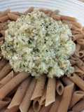 Maccheroni al pesto de calabacín