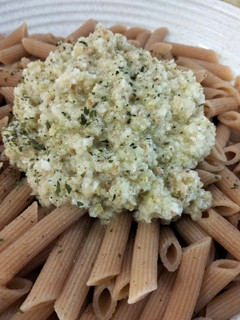 Una foto de Maccheroni al pesto de calabacín
