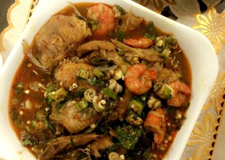 How to Cook Fried Okro soup