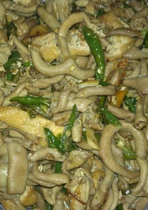 Foto resep Oseng usus pedas manis