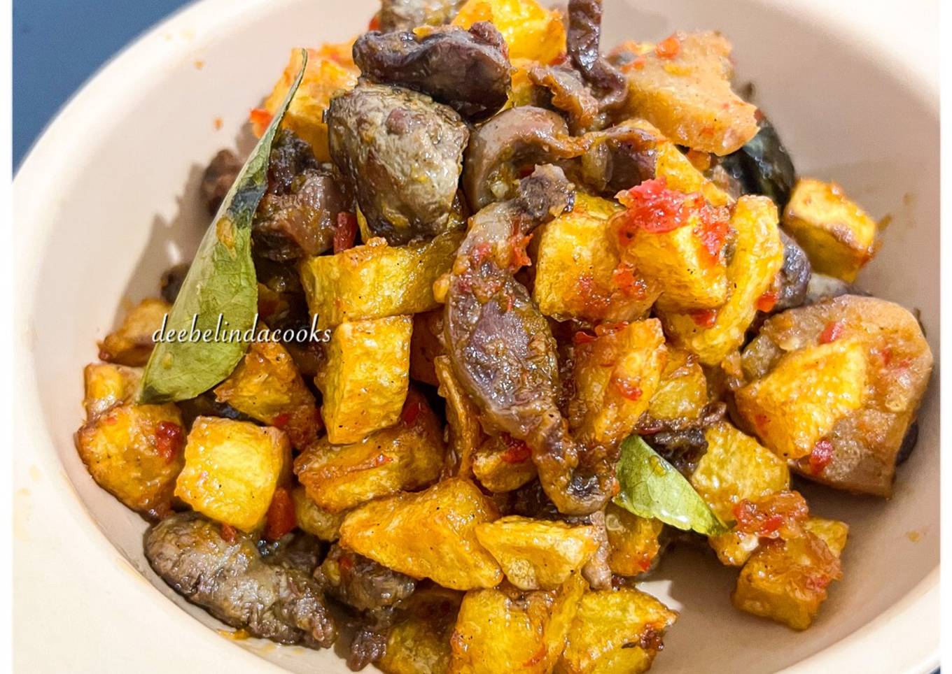 Kentang Goreng Ati Ampela Balado