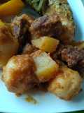 Guisado de carne con papas al estilo venezolano