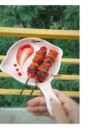 Hình của món Bò Nướng Xiên Que cho bé(cách làm bò k dai).