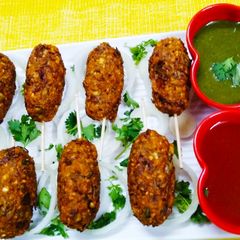 A picture of Vegetable Kababs.