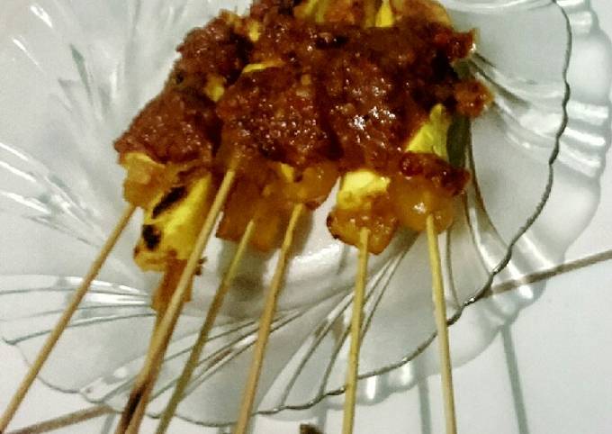 Ini dia! Resep enak memasak Sate Kikil Tahu Bumbu Pecel yang lezat