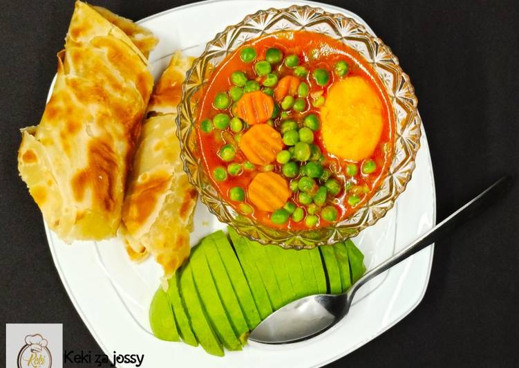 Step-by-Step Guide to Make Favorite Green peas and chapati