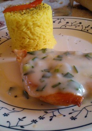 Una foto de Pollo al verdeo