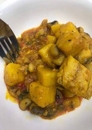 A picture of Beans and yam porridge.