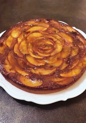 Foto di Torta pesche mandorle e cioccolato