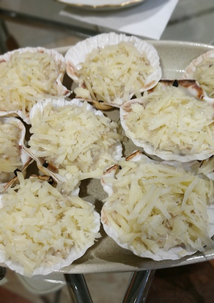 Una foto de Vieiras gratinadas fácil