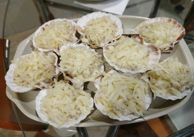 Vieiras gratinadas fácil