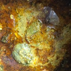 A picture of Masala baingan / masala brinjal.