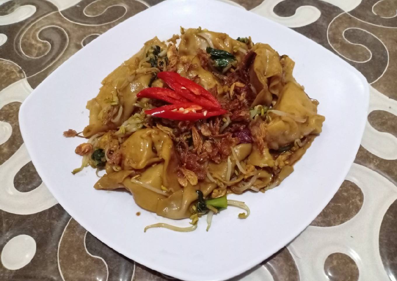 Pangsit Rebus Goreng