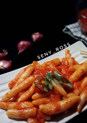 Foto resep Tteokbokki (kue beras korea) step by step #PR_OlahanTepungBeras