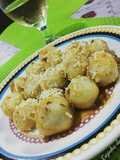Nhoque recheado com queijo