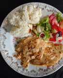 Filete de Pollo con Naranja y Almendras (El Pájaro de Fuego)