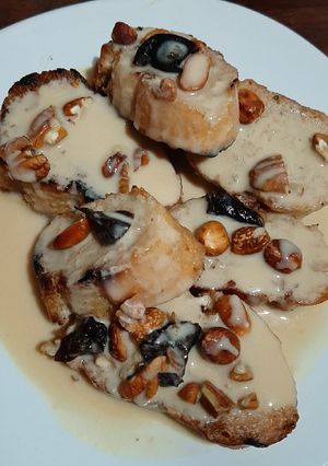 A picture of Quick and Easy Creamy Capirotada.
