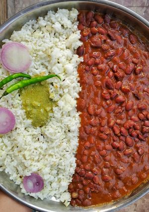 A picture of Kashmiri rajma.