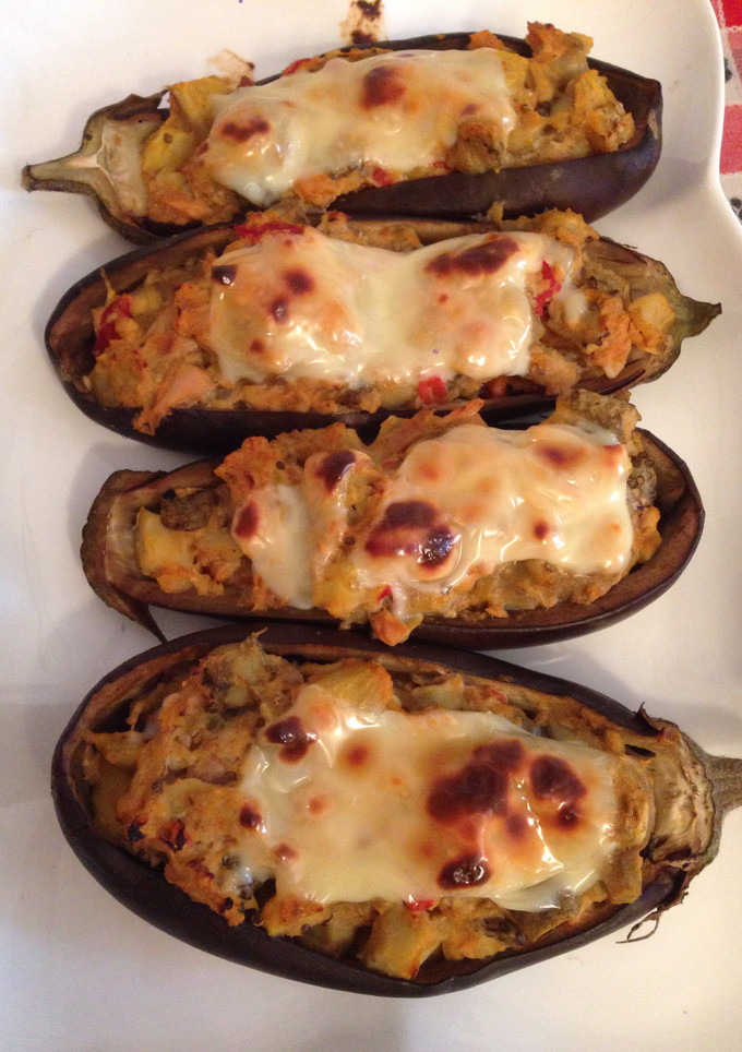 Una foto de Berenjenas rellenas de atún