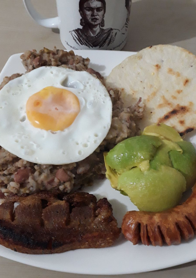 Una foto de Calentado de frijoles trasnochados