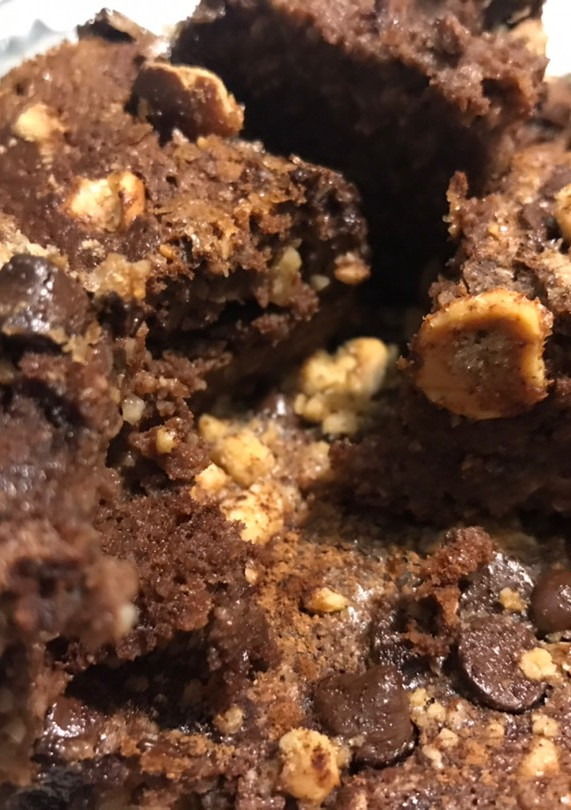 Una foto de Brownie de chocolate sin azúcar