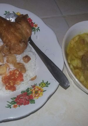 Foto resep Soto Ayam Ceker & Sayap Goreng (dengan taburan kentang krispi)