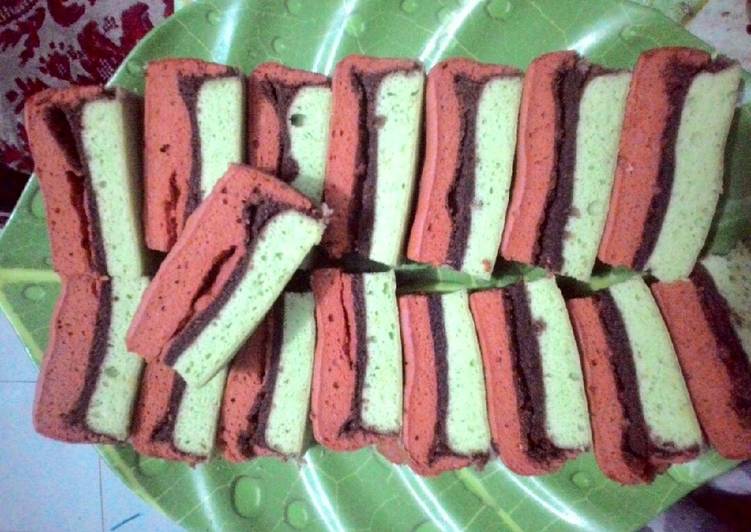 Resep Bolu Warna Kukus Anti Gagal
