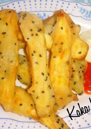 Foto resep Stick ubi dalmation || jintan hitam enak wangi simpel