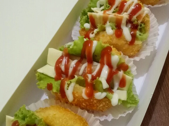 Cara Gampang Membikin Resep Donat sosis (donsis) yang Bikin Ngiler Anti Ribet, Lezat Sekali