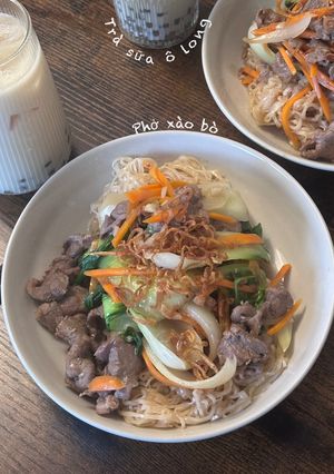 Hình của món Phở xào bò.