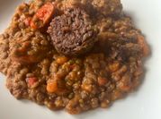 Una foto de morcilla de calabaza