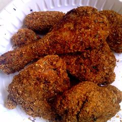A picture of Mixed Herb Crusted Oven Baked Chicken.