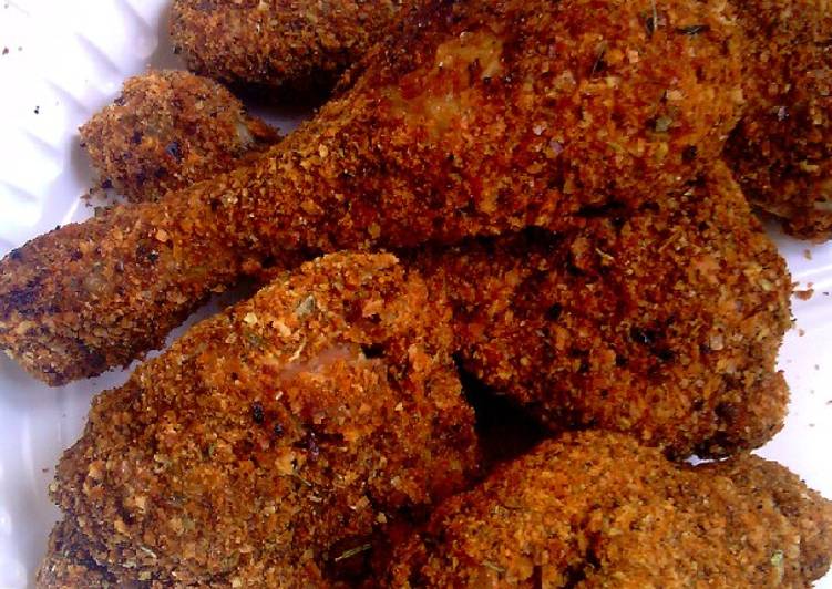 Simple Way to Prepare Perfect Mixed Herb Crusted Oven Baked Chicken