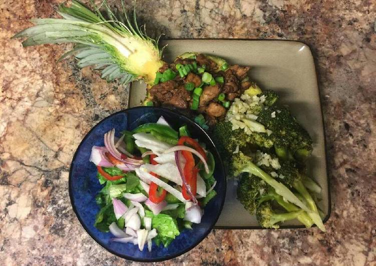 How to Prepare Any-night-of-the-week Teriyaki chicken Pineapple bowl