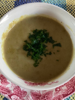 Una foto de Crema de apio (apio España, celery)
