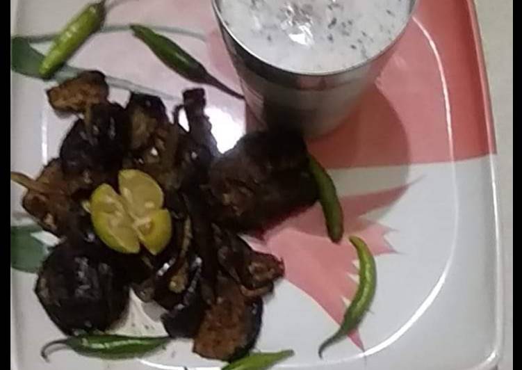 Fried brinjal