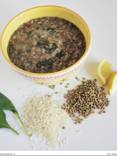 A picture of Spinach Lentil Soup.