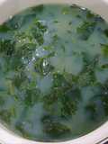 Canh rau mùng tơi nấu hến