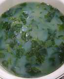 Canh rau mùng tơi nấu hến