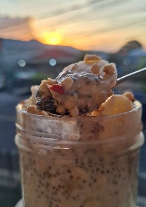 Foto resep Overnight Oats Pisang (Sarapan Praktis)