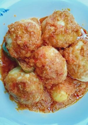 Foto resep Telur bumbu rujak