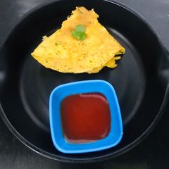 A picture of Besan cheela.