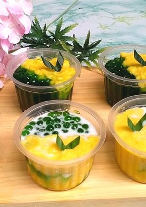 Foto resep Bubur jagung mutiara pandan