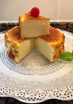 Una foto de Tarta de queso con yogur de limón