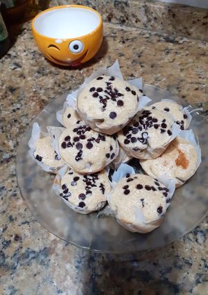 Una foto de Muffins de avena con chispas de chocolate(opcional)