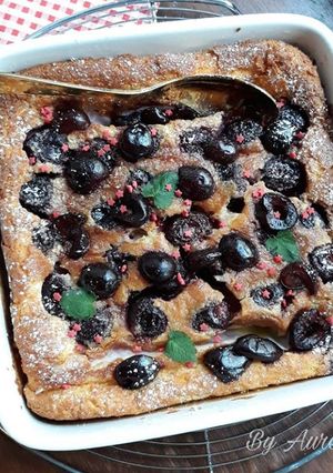 Une photo de ☆Clafoutis Cerises Noires et Citronelle☆