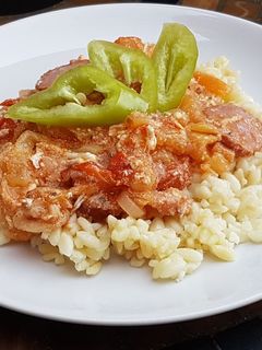 Tojásos lecsó recept fotója