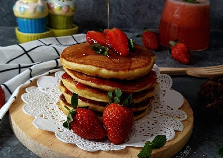 Resep Fluffy Pancake, Bisa Manjain Lidah