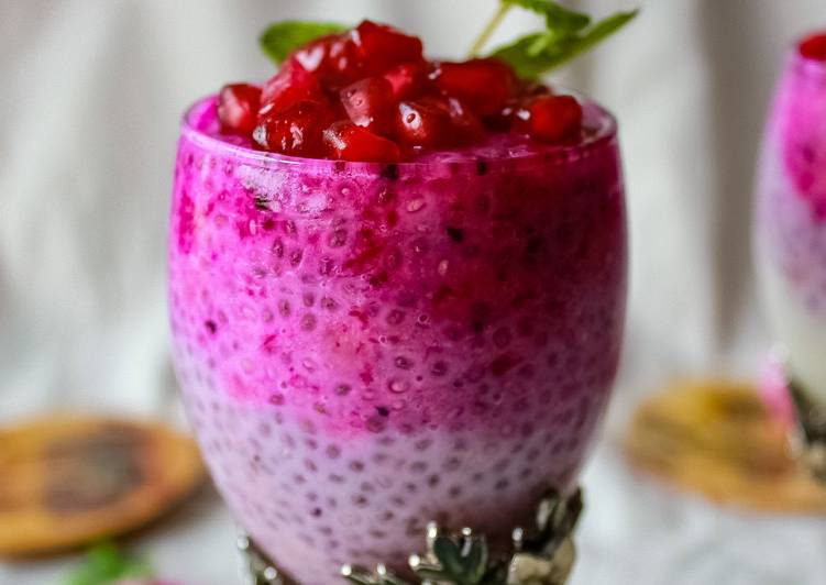 Simple Way to Prepare Any-night-of-the-week Pitaya Chia Pudding