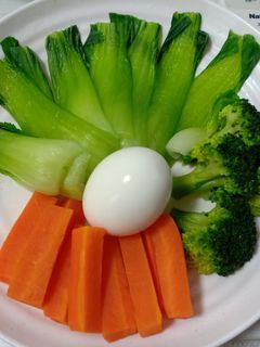 Hình của món Rau luộc thập cẩm.